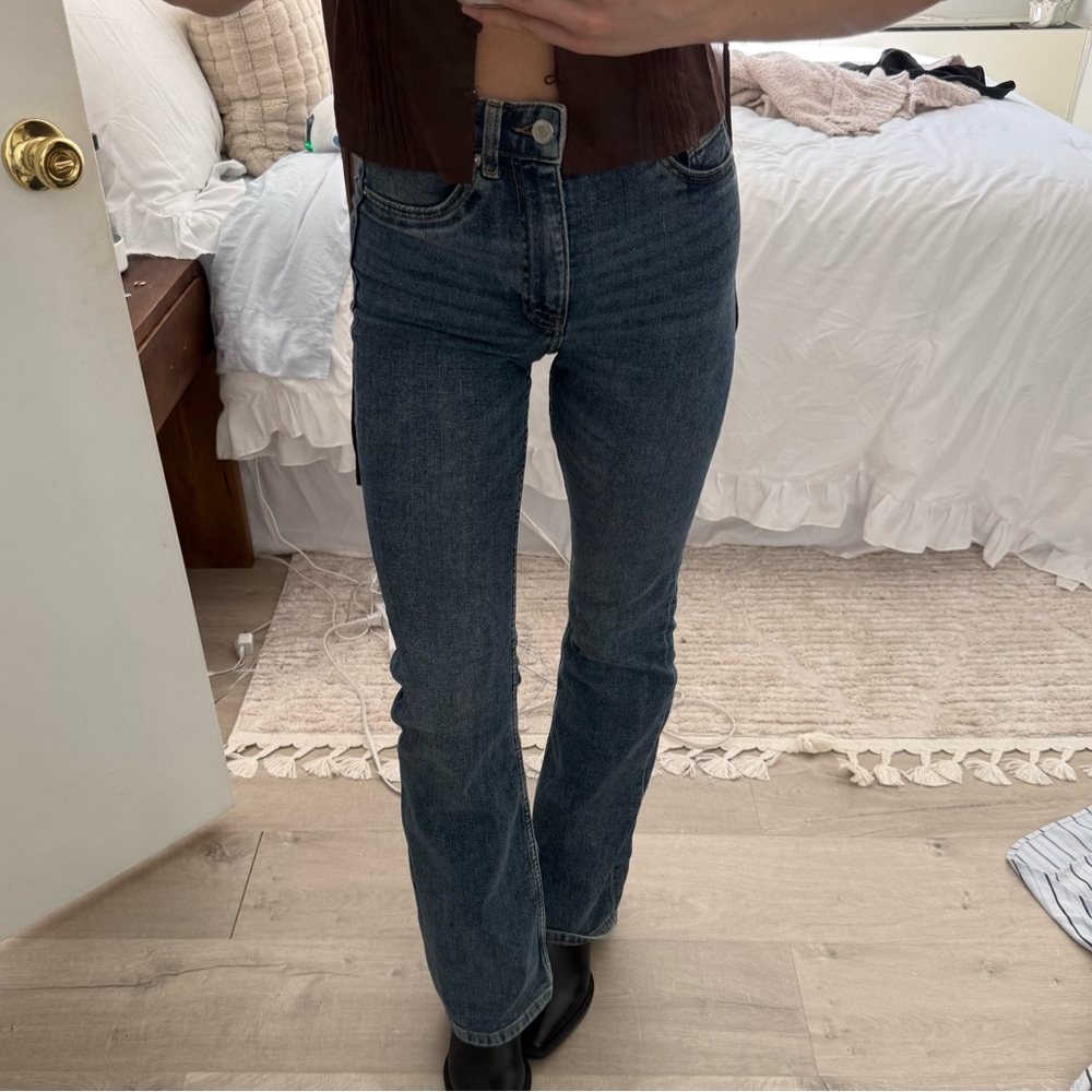 H&M Medium Wash High Rise Bootcut Flare Jeans